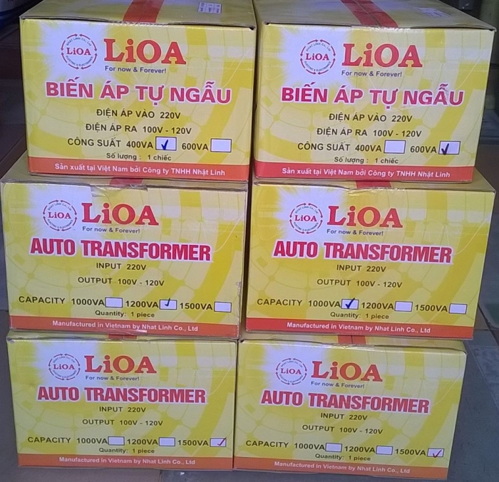 biến áp 1 pha điện vào 220v điện ra 100v các loại