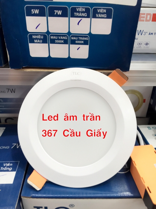 Đèn Led âm trần khối đúc 5w 1 màu  TLC