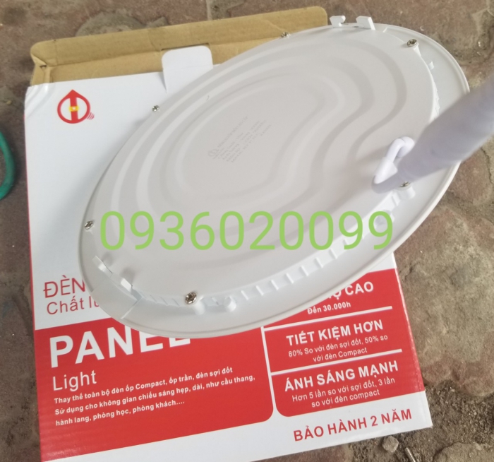 Đèn Led downlight âm trần siêu mỏng 9W - Ø130